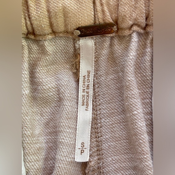 Free People Tan Track Pants - Picture 6 of 8
